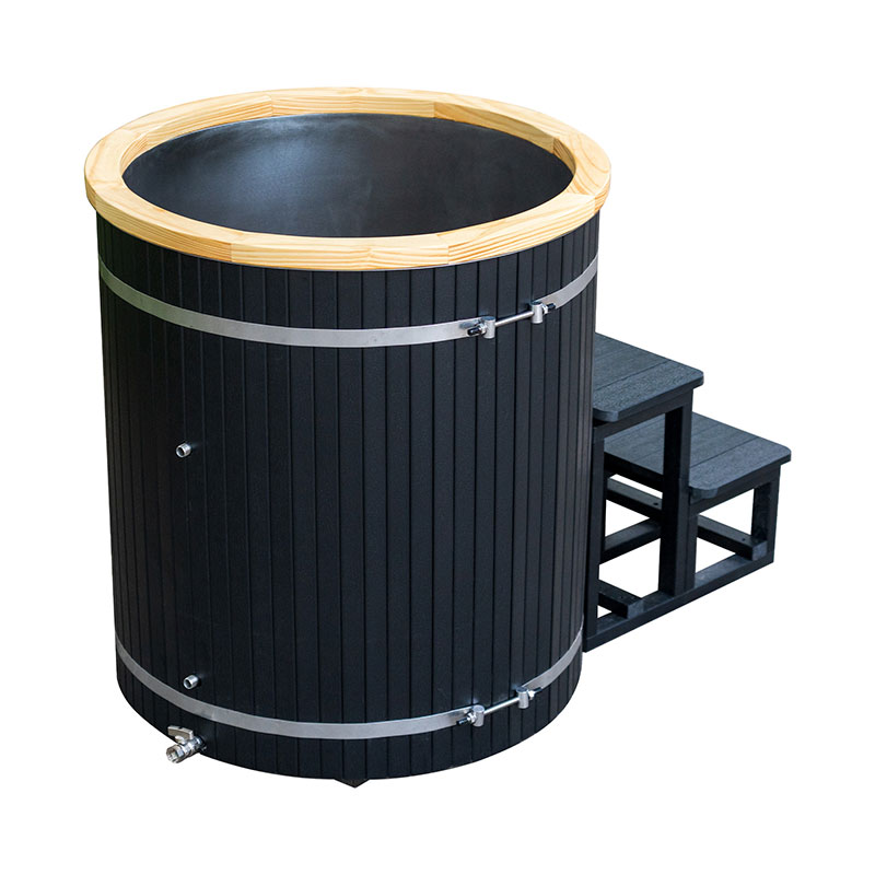 Baignoire à glace composite avec revêtement en acier inoxydable 304