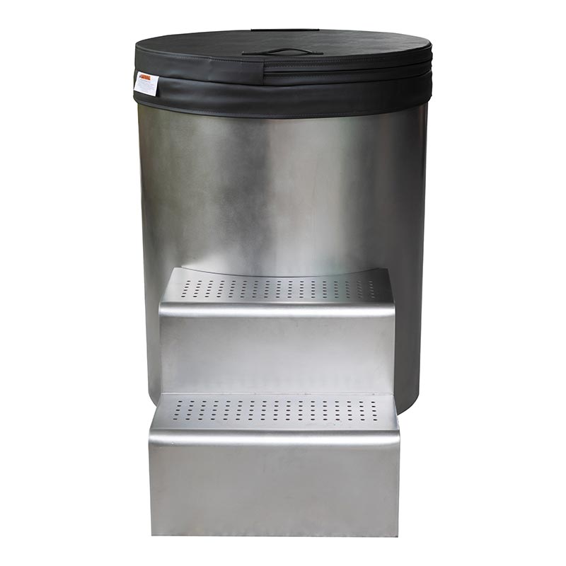 Baignoire ronde à froid ronde en acier inoxydable 304