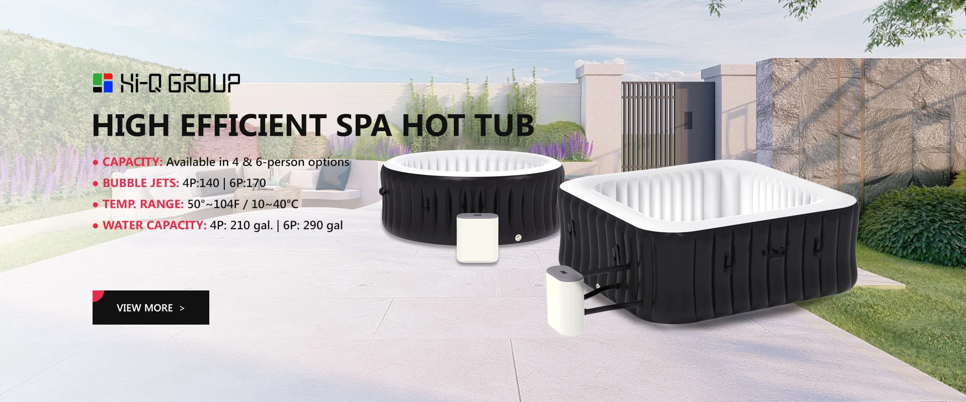 Bas à remous pour spa efficace élevé
