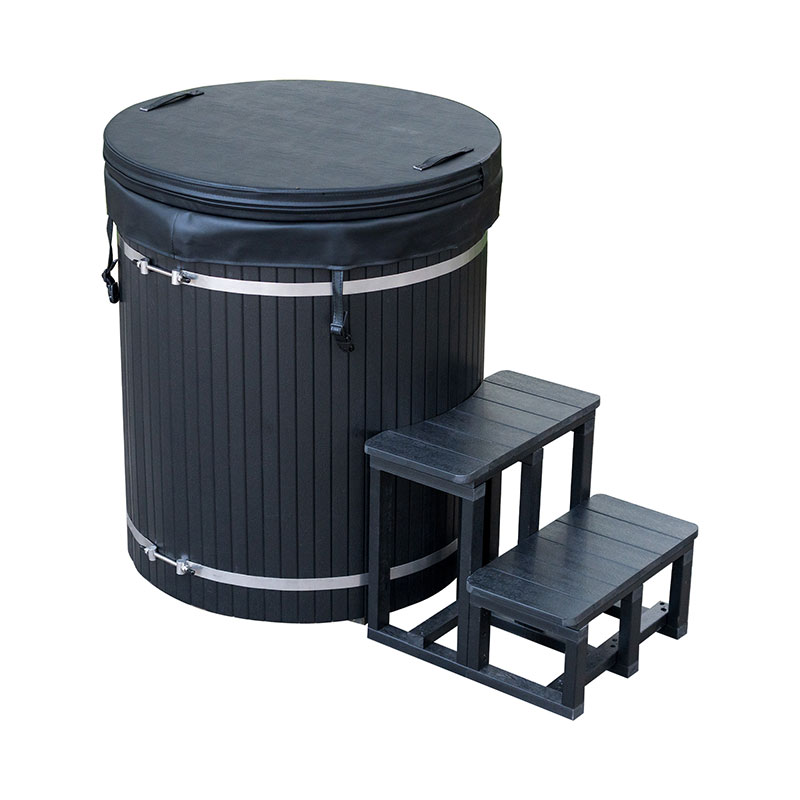 Baignoire à glace composite avec revêtement en acier inoxydable 304