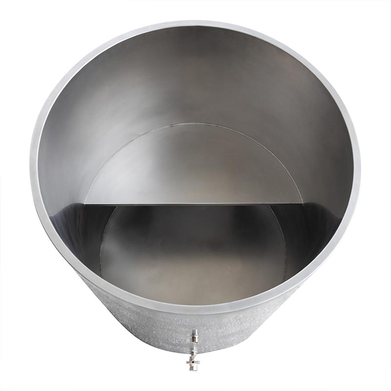 Baignoire ronde à froid ronde en acier inoxydable 304