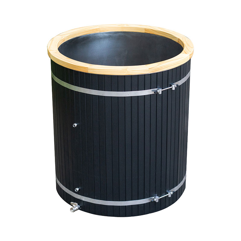 Baignoire à glace composite avec revêtement en acier inoxydable 304