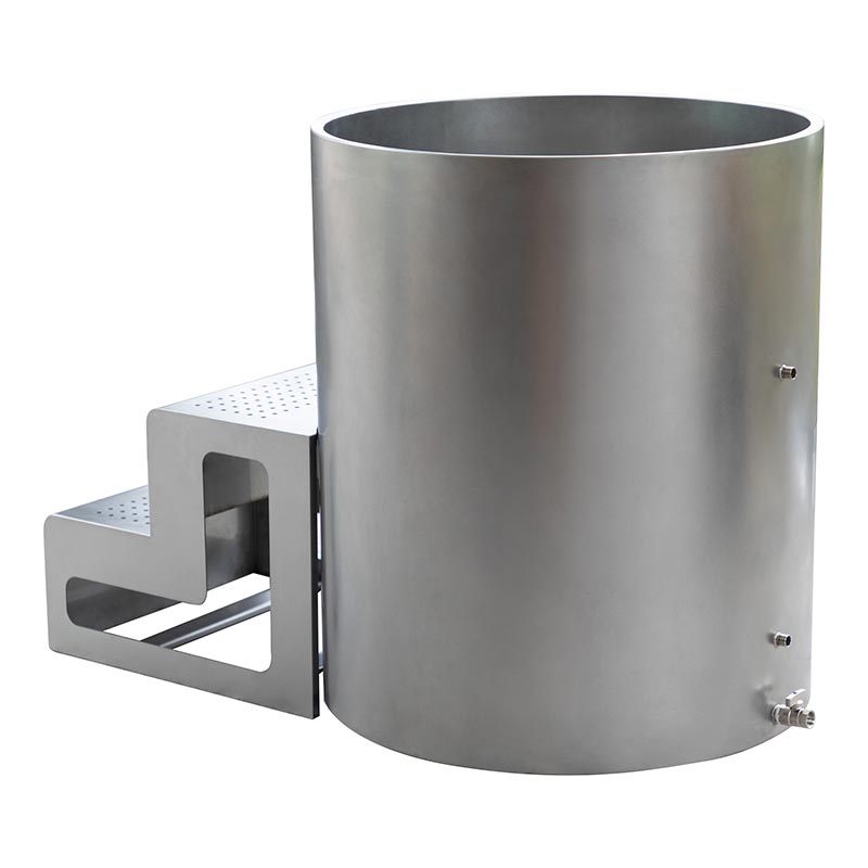 Baignoire ronde à froid ronde en acier inoxydable 304