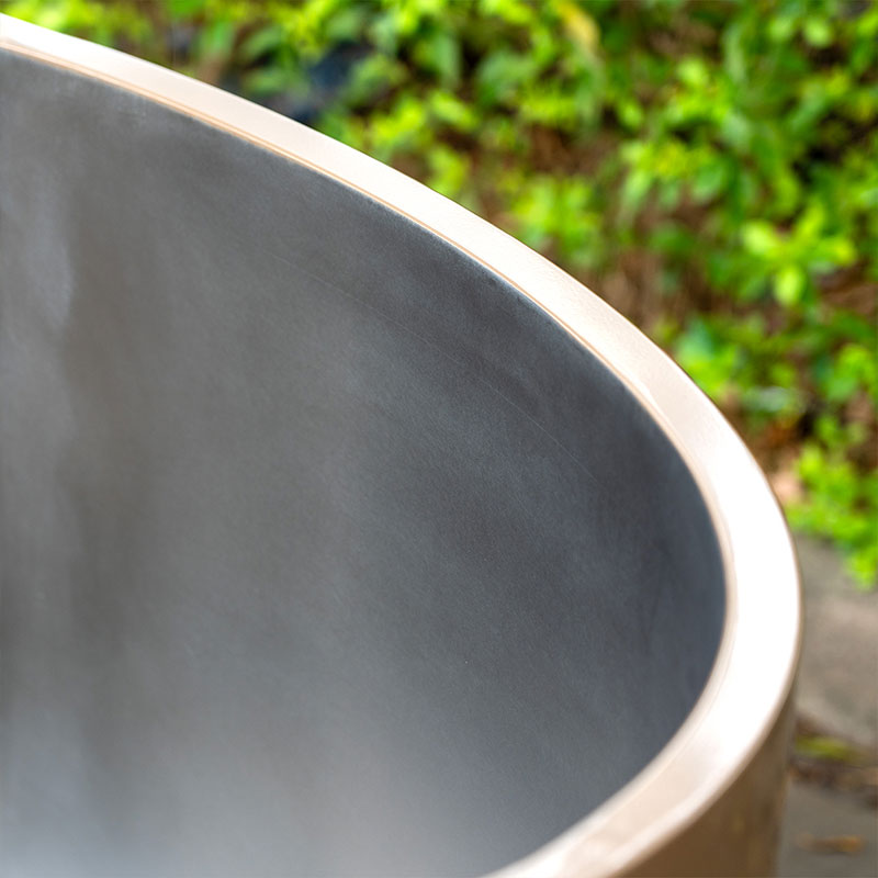 Baignoire à plongée froide en acier inoxydable 304 Champagne Gold Full