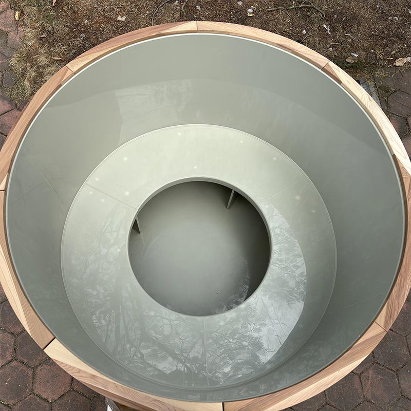 Baignoire froide à immersion profonde avec revêtement en acier inoxydable 304