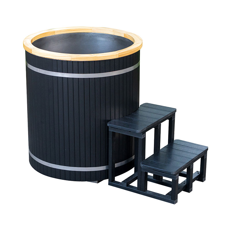 Baignoire à glace composite avec revêtement en acier inoxydable 304